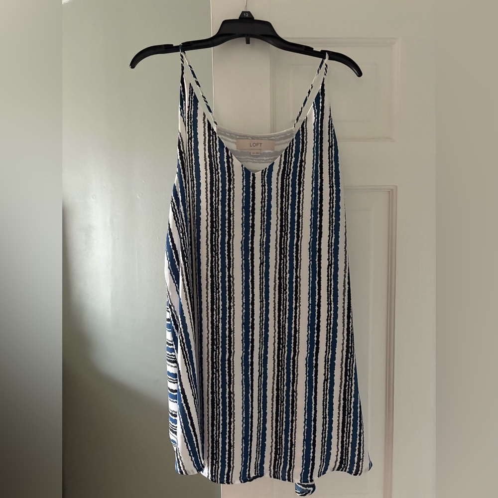 Ann Taylor LOFT Multicolor Striped Tank Top